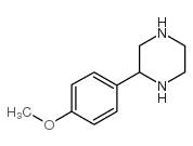 2-(4-甲氧基苯基)哌嗪结构式