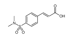 3-(4-(N,N-二甲基氨磺酰基)苯基)丙烯酸结构式
