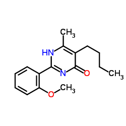 5-Butyl-2-(2-methoxyphenyl)-6-methyl-4(1H)-pyrimidinone Structure