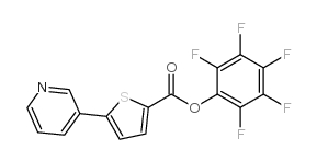 (2,3,4,5,6-pentafluorophenyl) 5-pyridin-3-ylthiophene-2-carboxylate Structure