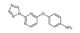 4-[2-(1,2,4-triazol-1-yl)pyrimidin-4-yl]oxyaniline Structure