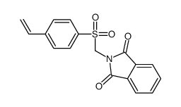 2-[(4-ethenylphenyl)sulfonylmethyl]isoindole-1,3-dione结构式