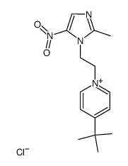 Chlorure de <(methyl-2 nitro-5 imidazol-1-yl)-2 ethyl>-1 t-butyl-4 pyridinium Structure