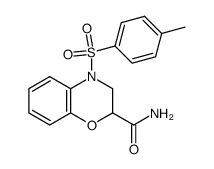 4-tosyl-3,4-dihydro-2H-1,4-benzoxazine-2-carboxamide结构式