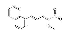 1-[(1E,3Z)-(4-methylsulfanyl-4-nitrobuta-1,3-dienyl)]naphthalene结构式