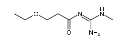 1-(3-Ethoxypropionyl)-3-methyl-guanidin Structure