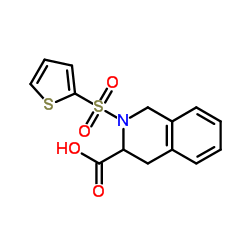2-(2-Thienylsulfonyl)-1,2,3,4-tetrahydro-3-isoquinolinecarboxylic acid Structure