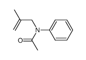N-(2-methyl-2-propenyl)acetanilide结构式