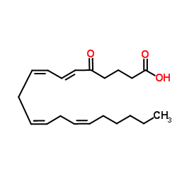 5-氧代庚酸酯(5-酮咯-6E,8Z,11Z,14E-丁烯酸)结构式