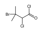 3-bromo-2-chloro-3-methylbutanoyl chloride Structure