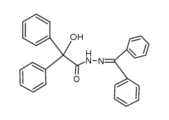 benzhydrylidenehydrazide of benzilic acid结构式