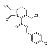 (1α)-4-(Chloromethyl)-7-oxo-8β-amino-2-thia-6-azabicyclo[4.2.0]octa-4-ene-5-carboxylic acid 4-methoxybenzyl ester Structure