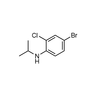 4-Bromo-2-chloro-n-(propan-2-yl)aniline Structure