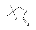 4,4-dimethyl-1,3-dithiolane-2-thione结构式