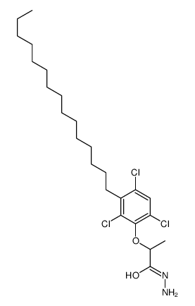 2-(2,4,6-trichloro-3-pentadecylphenoxy)propanehydrazide结构式