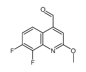7,8-difluoro-2-methoxyquinoline-4-carbaldehyde Structure