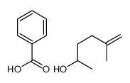 benzoic acid,5-methylhex-5-en-2-ol Structure
