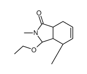 1H-Isoindol-1-one,3-ethoxy-2,3,3a,4,7,7a-hexahydro-2,4-dimethyl-,(3alpha,3aalpha,4bta,7aalpha)-(9CI)结构式