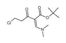 t-butyl 2-dimethylaminomethylen-3-oxo-5-chloro-pentanoate Structure