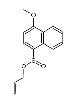 allyl 4-methoxynaphthalene-1-sulphinate结构式