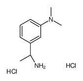 (R)-3-(1-氨基乙基)-N,N-二甲基苯胺双盐酸盐结构式