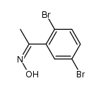 (Z)-1-(2,5-dibromophenyl)ethanone oxime Structure