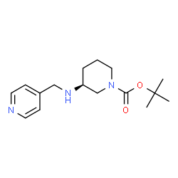 (S)-1-BOC-3-N-(PYRIDIN-4-YLMETHYL)-AMINO-PIPERIDINE结构式