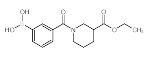 (3-(3-(ETHOXYCARBONYL)PIPERIDINE-1-CARBONYL)PHENYL)BORONIC ACID Structure