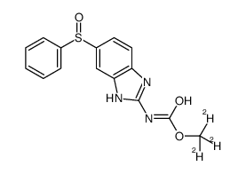 奥芬哒唑-D3/芬苯哒唑亚砜-D3结构式