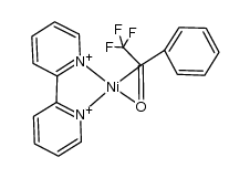 Ni(η2-CF3COPh)(bpy)结构式