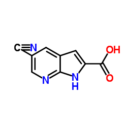 5-Cyano-1H-pyrrolo[2,3-b]pyridine-2-carboxylic acid picture