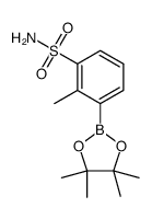 2-甲基-3-硼酸嚬哪醇酯苯磺酰胺结构式