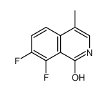 7,8-二氟-4-甲基异喹啉-1(2H)-酮结构式