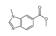 1-甲基-1H-苯并[d]咪唑-6-羧酸甲酯结构式
