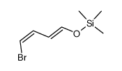 1-bromo-4-trimethylsiloxy butadiene Structure