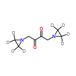 1,4-Bis[(2H4)-1-aziridinyl]-2,3-butanedione结构式
