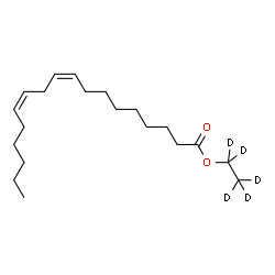 亚油酸乙酯-d5结构式