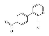 3-(4-nitrophenyl)pyridine-2-carbonitrile结构式