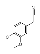4-氯-3-甲氧基苯乙腈结构式