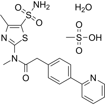 Pritelivir mesylate hydrate结构式