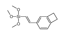 2-(4-bicyclo[4.2.0]octa-1(6),2,4-trienyl)ethenyl-trimethoxysilane结构式