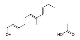 acetic acid,3,7-dimethylundeca-2,6,8-trien-1-ol结构式