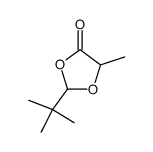 2-(s)-t-butyl-5-(s)-methyl-1,3-dioxolan-4-one结构式