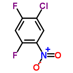 1-氯-2,4-二氟-5-硝基苯结构式