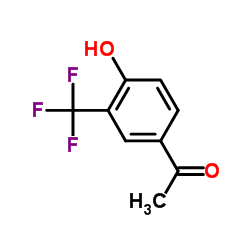 4'-羟基-3'-(三氟甲基)苯乙酮结构式