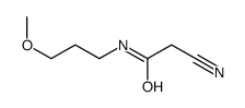 2-cyano-N-(3-methoxypropyl)acetamide Structure