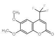 6,7-二甲氧基-4-(三氟甲基)香豆素结构式