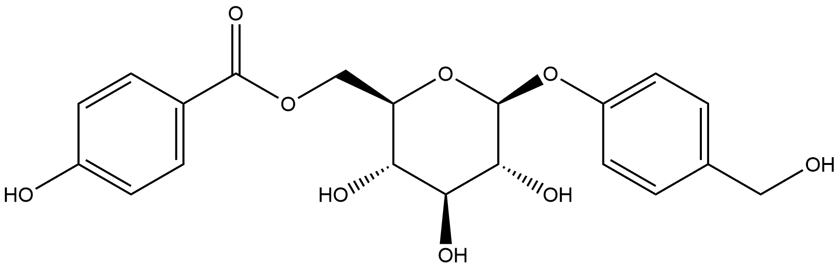 6'-O-对羟基苯甲酰天麻素图片
