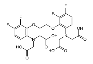 1,2-bis(2-amino-5,6-difluorophenoxy)ethane-N,N,N',N'-tetraacetic acid structure