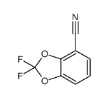 2,2-二氟苯并[d][1,3]二氧代-4-甲腈结构式